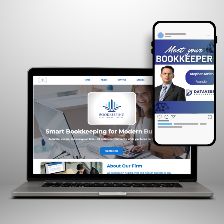 Bookkeeper Website Example